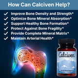 Calciven Natural Bone Support Supplement, Vegetarian, Gluten-Free 30 Count (Pack of 1)