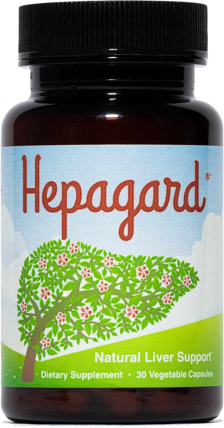 Hepagard Natural Liver Support Supplement with NAC, Vegan, Gluten-Free 30 Count (Pack of 1)